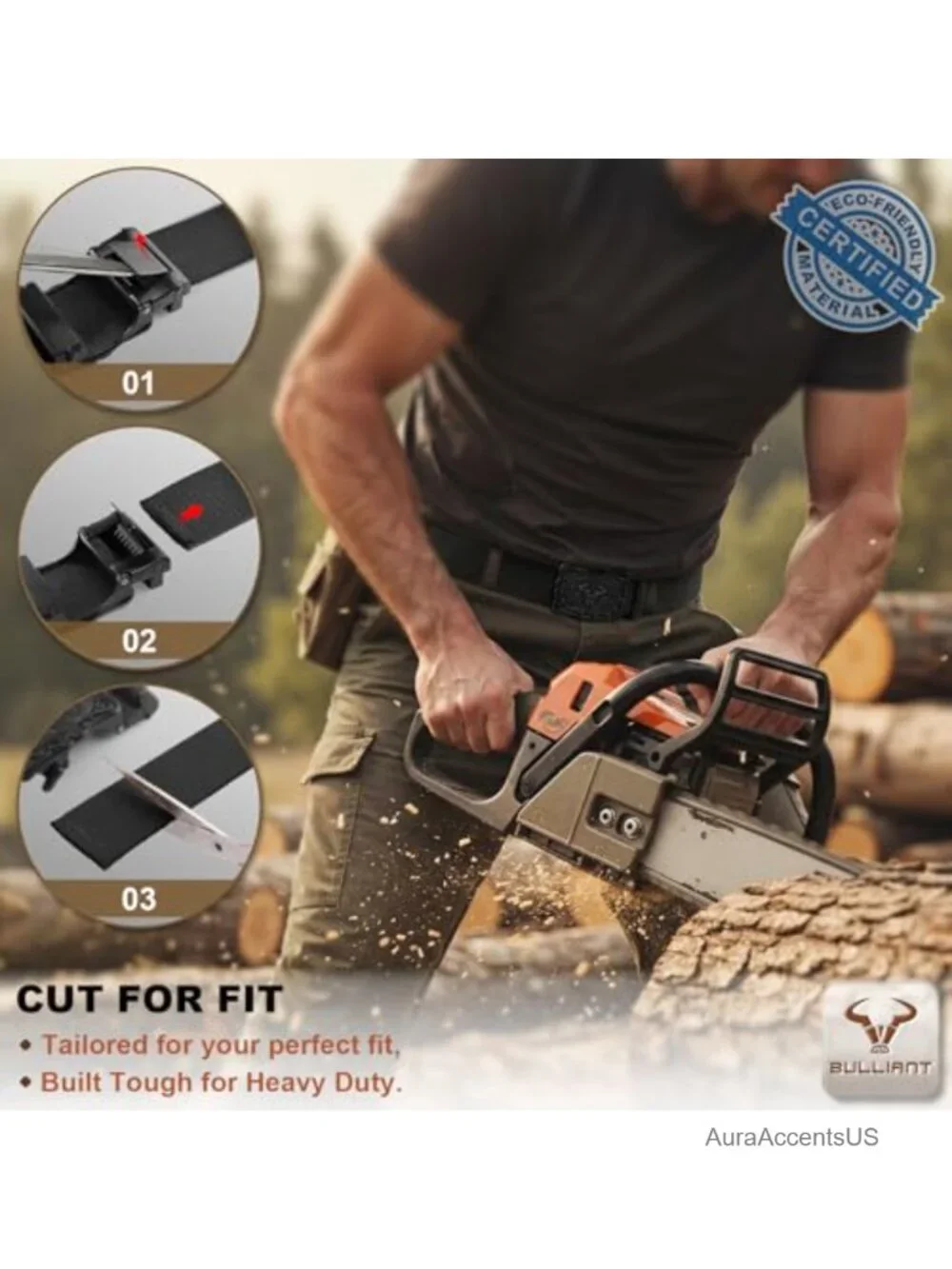 Men's Ratchet Stretch Web Belt Adjustable Nylon Heavy Duty